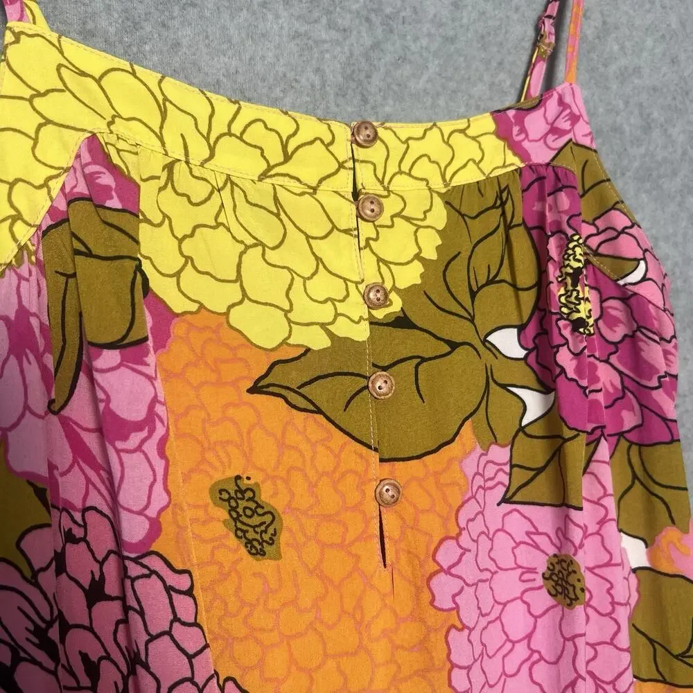 THML Womens Floral Tiered Dress NWOT Size Small - Picture 3 of 5